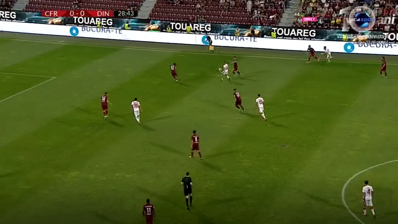 CFR - Dinamo 1-0. Omrani aduce victoria din penalty, cu opt minute înainte de final! 