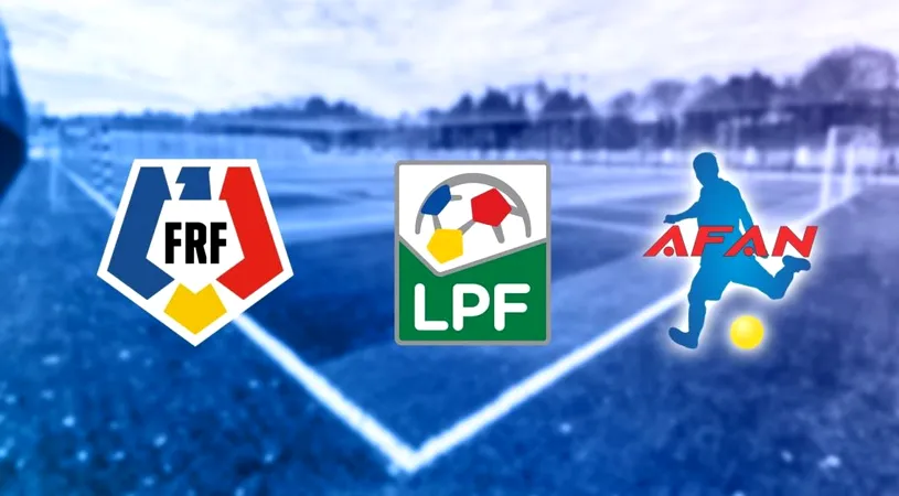 FRF, LPF și AFAN,** apel la solidaritate la adresa tuturor tuturor celor implicați în fotbalul românesc
