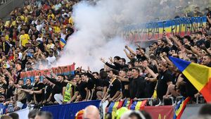 Presa internațională s-a implicat în scandalul de proporții de la România - Kosovo! Ce au scris BBC, AS și Marca despre gestul ultrașilor din „Uniți sub Tricolor” care a dus la suspendarea meciului