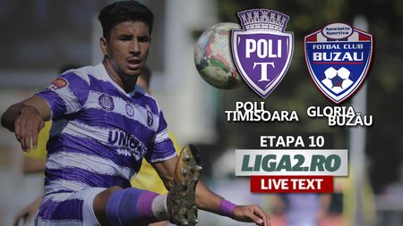 Poli Timișoara scoate un punct cu Gloria Buzău, primul cu Benga pe bancă. Bănățenii au condus din nou la pauză și rămân penultimii în clasament