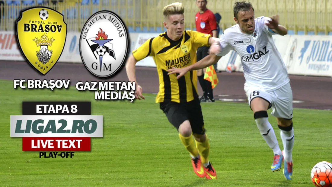 FC Brașov - Gaz Metan 0-1.** Gavra, din nou decisiv pentru medieșeni. Trupa lui Pustai de distanțează în play-off