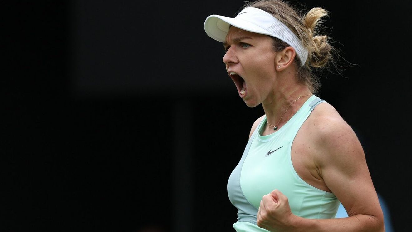 Simona Halep, debut perfect în sezonul de iarbă! Românca a învins-o pe Lesia Tsurenko și s-a calificat în optimi la Birmingham