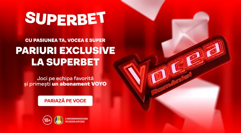 200.000 PREMII ÎN PROMOȚIA SUPERBET! PARIAZĂ PE VOCEA ROMÂNIEI