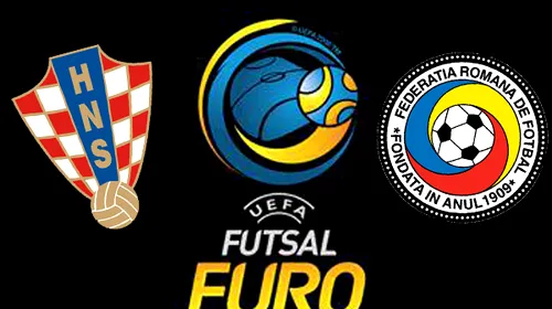 Am pierdut primul meci la Futsal EURO 2012!** Croația – România 2-1