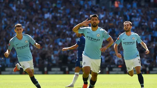 Aguerooo! Manchester City a câștigat Supercupa Angliei după o prestație impresionantă a starului argentinian. VIDEO | Momentele în care defensiva lui Sarri a fost făcută șah-mat