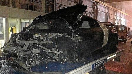 Sanchez a scăpat miraculos din accidentul de pe autostradă! Mașina a fost făcută praf