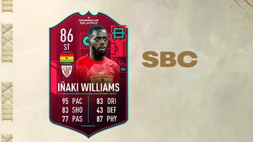 Inaki Williams, unul dintre cei mai rapizi atacanți din FIFA 23. Cât valorează cardul