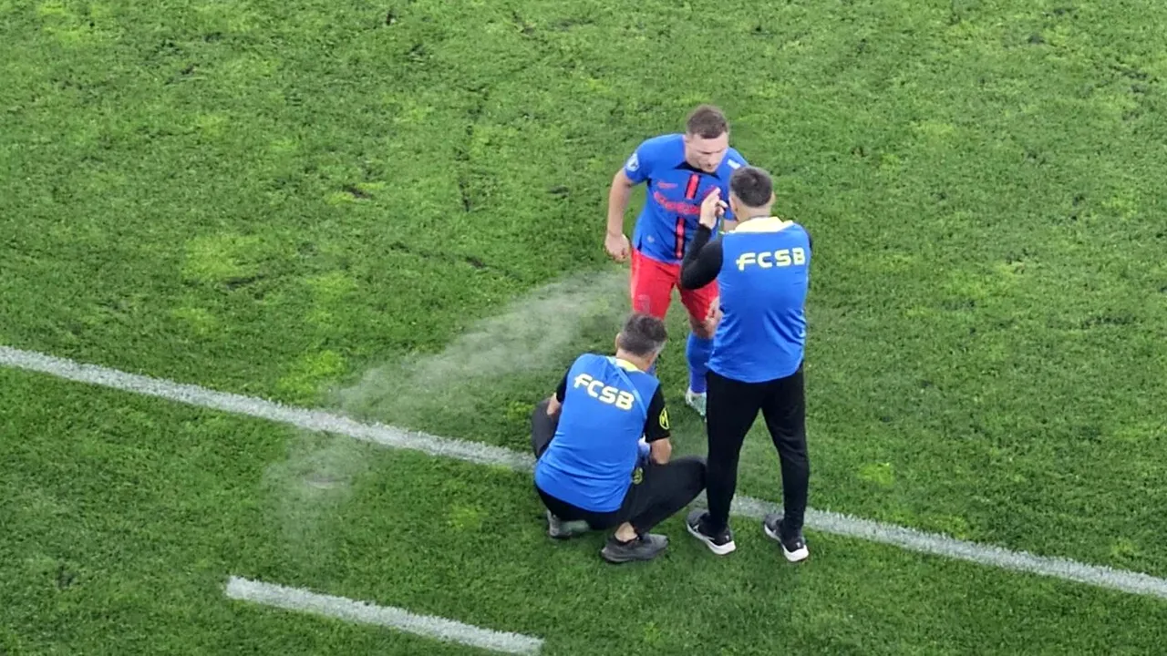 Alarmă la FCSB! „Jucătorul-bibelou” pentru care Gigi Becali a intervenit personal pentru a-i face loc pe lista pentru cupele europene a cerut de urgență intervenția medicilor, imediat după ce Ngezana a deschis scorul cu UTA