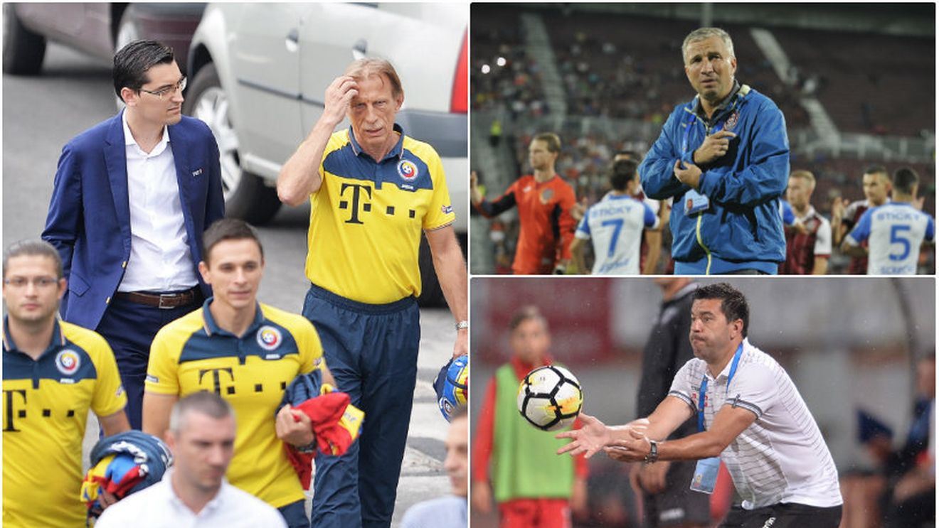 "Așteptăm răspunsul lui Dan Petrescu. Cu Contra nu s-a discutat!" Anunțul făcut de un oficial FRF: când i se reziliază contractul lui Daum și cum a ajuns Burleanu să aibă pe listă "10-12 nume de antrenori"