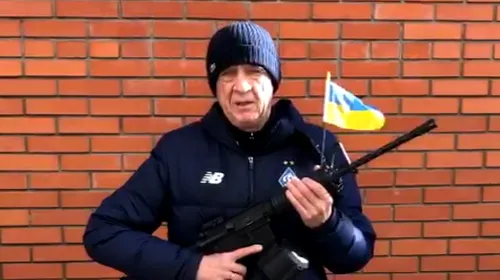 Un fost mare fotbalist al lui Dinamo Kiev, gest impresionant! Cine e starul care apără Ucraina în război, la 63 de ani: „Rusia, ai ajuns în iad!” | VIDEO