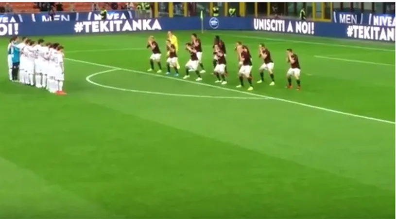 VIDEO | Moment bizar pe San Siro. AC Milan a pregătit o coregrafie inedită la începutul partidei cu Carpi
