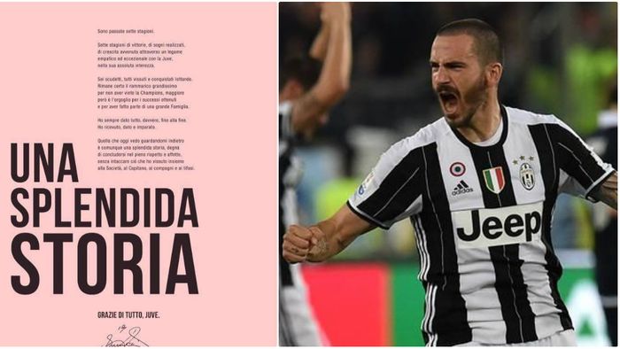 Gest superb al lui Bonucci: a cumpărat o pagină din Gazzetta dello Sport pentru a transmite un mesaj "familiei" Juventus. Gândurile unui fundaș uriaș la încheierea unei ere