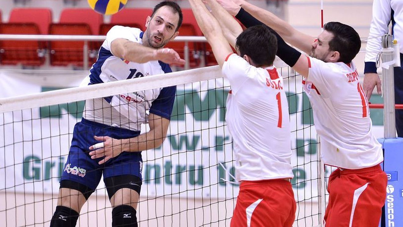 Tomis Constanța-CSVM Zalău, scor 3-0, în primul meci din finala Diviziei A la volei masculin