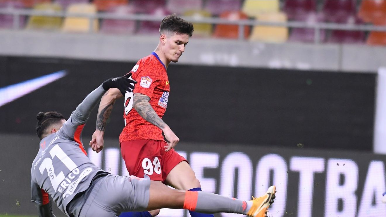 FCSB - UTA Arad 3-0. Roș-albaștrii, dezlănțuiți pe final de an! Man, Coman și Olaru aduc a 7-a victorie consecutivă | Video Online, în etapa a 12-a din Liga 1