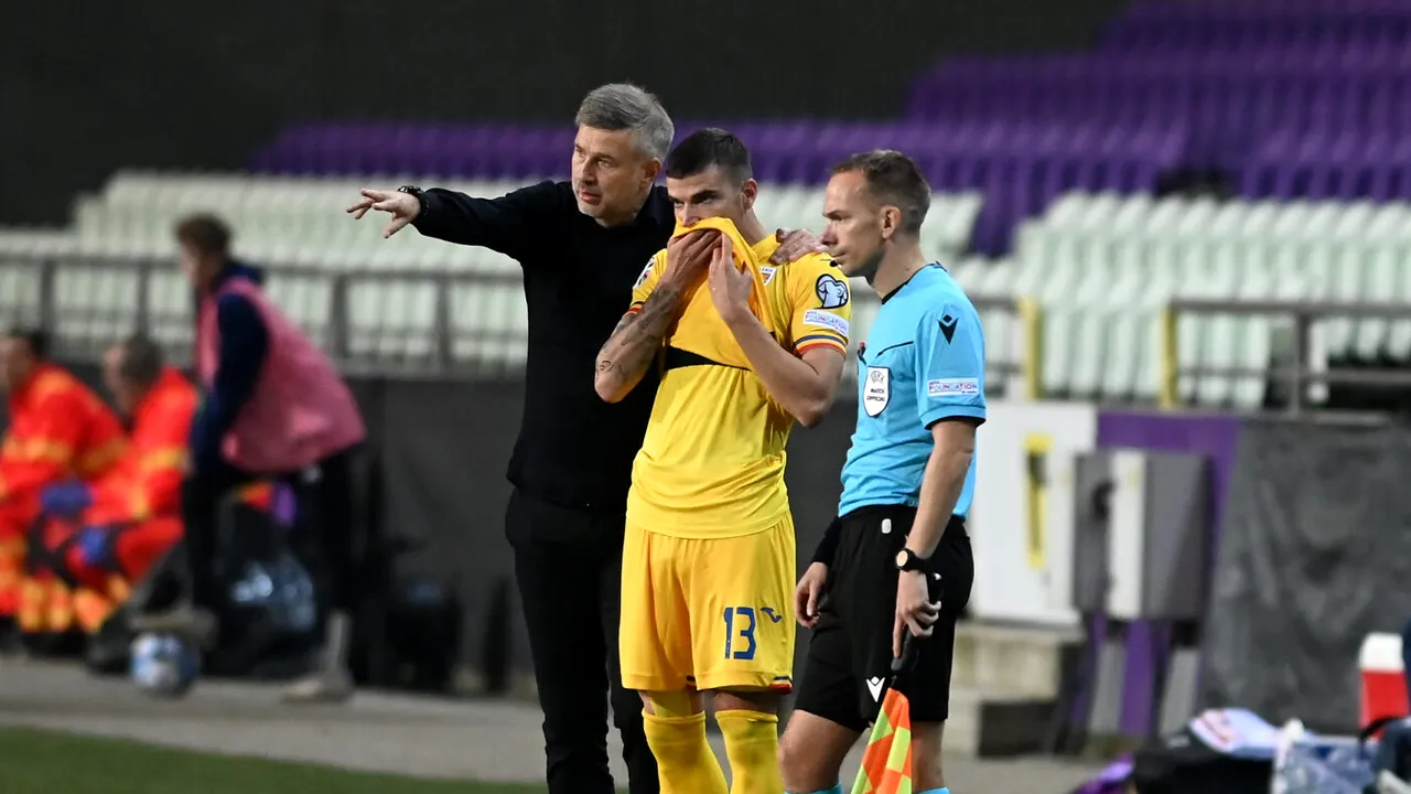 Valentin Mihăilă, băgat în ședință de Edi Iordănescu după ce și-a rupt tricoul la finalul meciului Belarus - România. „A fost neinspirat!” Ce spune despre presupusele conflicte de la echipa națională