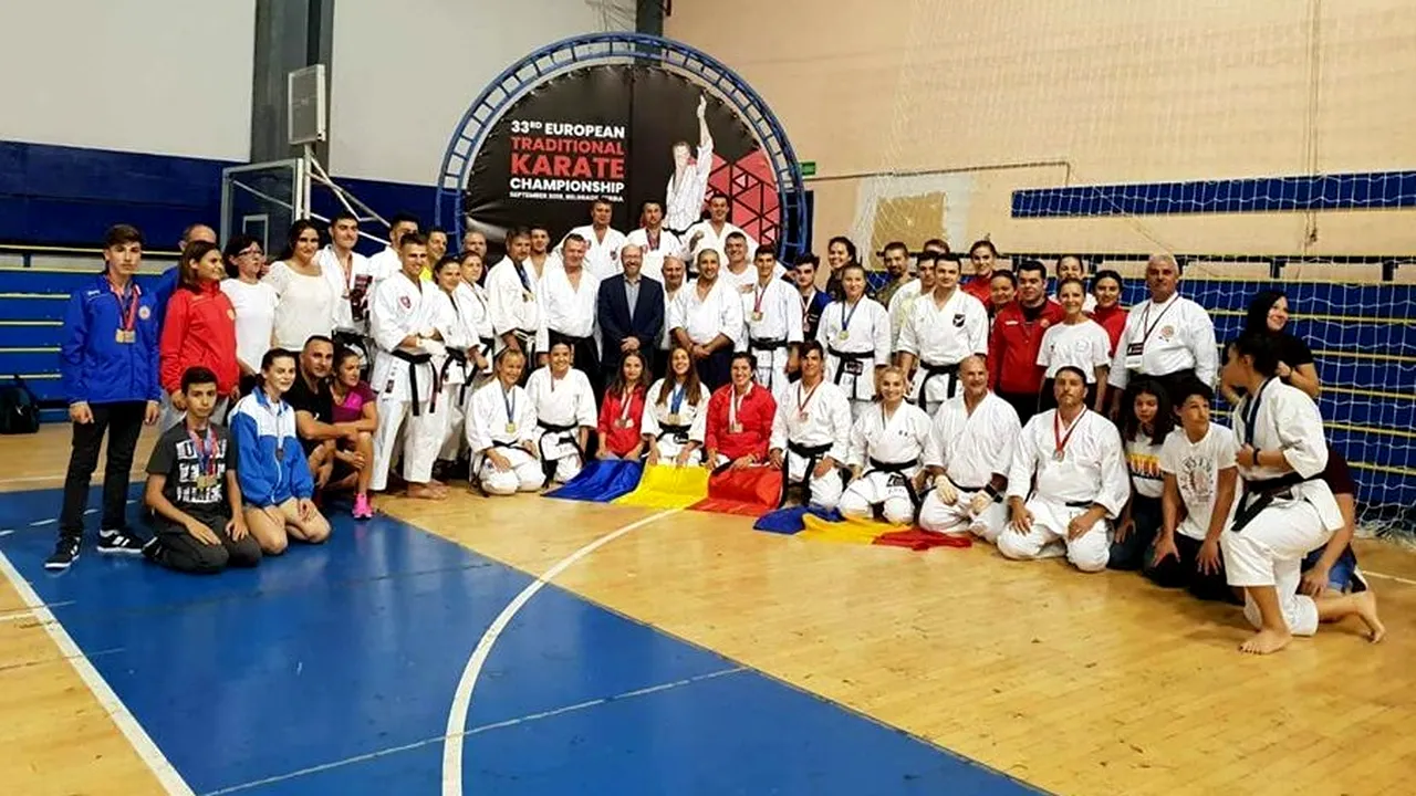 Stăpânii Europei! România s-a clasat pe locul I pe națiuni la Campionatele Europene de Karate Tradițional de la Belgrad. Karateka de la cluburile ieșene au obținut 19 medalii