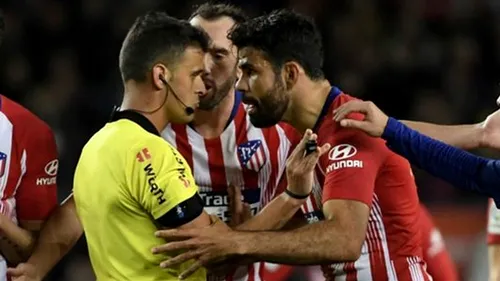 VIDEO: Diego Costa a stupefiat lumea fotbalului! Spaniolii, gata de o pedeapsă exemplară: cât poate lipsi pentru că i-a spus arbitrului 'mă c... pe cu... de mă-ta!'