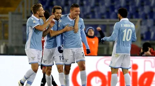 Lazio – AS Roma, scor 2-0, în prima manșă a semifinalelor Cupei Italiei