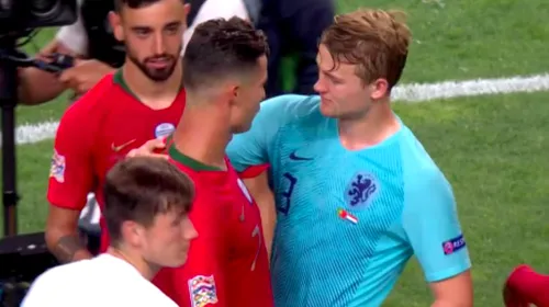 Matthijs De Ligt este cel mai dorit dintre jucători. Cristiano Ronaldo l-a uimit pe fundașul lui Ajax: „Am fost șocat, nu am răspuns nimic”