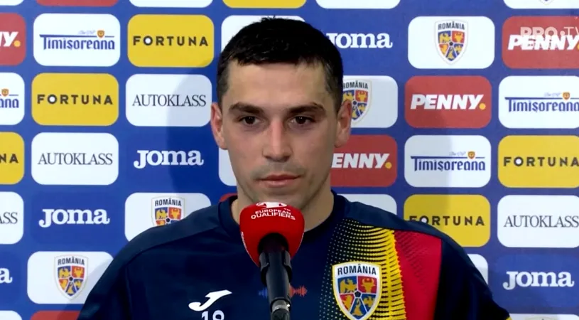 Nicolae Stanciu a dezvăluit motivul pentru care nu a îngenuncheat înaintea partidei Anglia - România: „Mi se pare normal să fac acest lucru!”