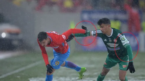 FOTO | Liga 1 oferă imagini de neuitat. Jucătorii de la Sepsi, la minus 13 Grade Celsius, și-au făcut mâneci din jambiere. 