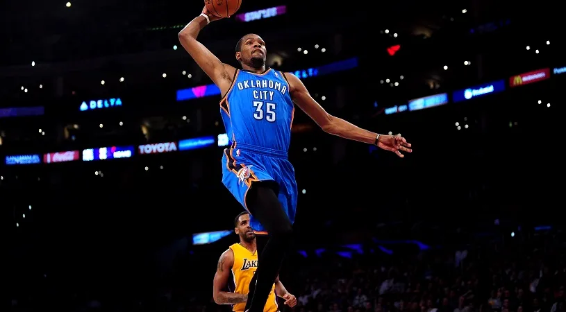 Din nou Durant. Superstarul lui Thunder i-a produs un record istoric negativ lui Los Angeles Lakers