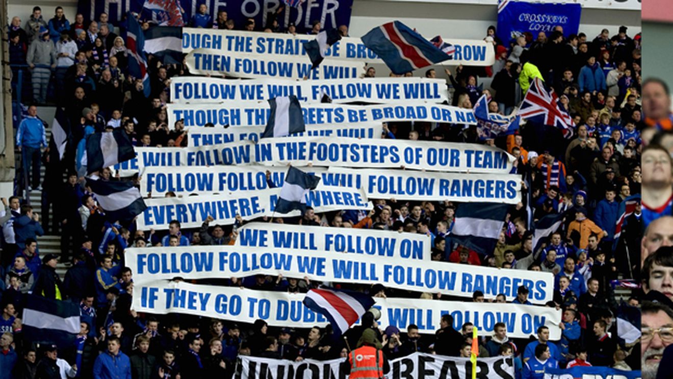 Goian, CUTREMURAT de reacția genială a fanilor!** Ce au făcut după ce Rangers a fost LOVITĂ‚ în plin: "O să vă susținem și mai mult!"
