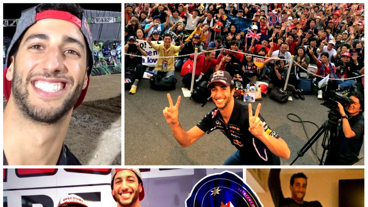 FOTO | Cel mai zâmbăreț pilot din Formula 1 are în sfârșit o cască pe măsură. A avut de ales din sute de modele. La Abu Dhabi, Daniel Ricciardo, pilotul Red Bull va zâmbi pe toată durata cursei