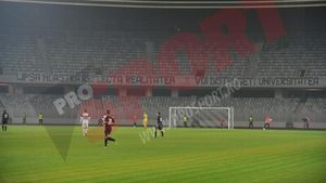 Protest al galeriei lui "U" la meciul cu ACS Poli! Peluza clujenilor a fost goală, la începutul meciului