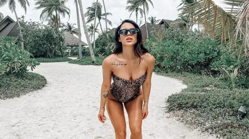 Ioana, soția lui Gabi Tamaș, a încins atmosfera în Maldive! Are 33 de ani, dar arată senzațional în costum de baie | GALERIE FOTO