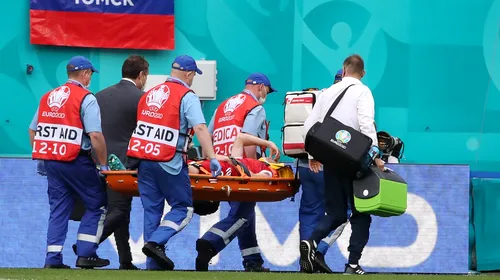 O nouă accidentare gravă la EURO 2020! Mario Fernandes, dus de urgență la spital în timpul meciului Finlanda – Rusia | VIDEO