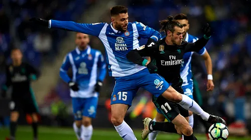 Surpriză în La Liga! Real Madrid, învinsă de Espanyol după zece ani. Catalanii au dat „lovitura” în prelungiri, după ce au avut o bară și un gol anulat