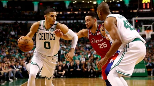Au început sferturile de finală în play-off-ul NBA. Cine conduce în super-confruntarea dintre Boston Celtics și Philadelphia 76ers