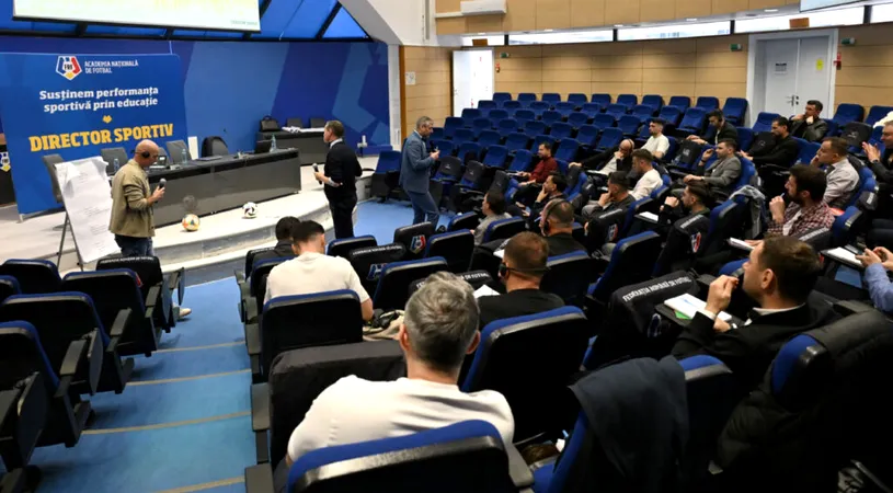 Câte șase cluburi din Liga 2 și Liga 3 au reprezentant în a treia ediția a cursului de director sportiv organizat de FRF