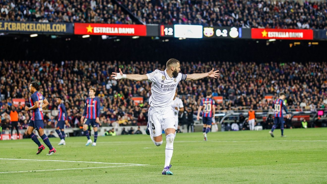 Barcelona - Real Madrid 0-4, în returul semifinalei din Cupa Regelui | Benzema a pus stăpânire pe Camp Nou și a reușit un „hattrick” istoric! | VIDEO