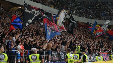 Gest scandalos al galeriei FCSB în timpul momentului de reculegere ținut de Dinamo în memoria lui Cătălin Hîldan. Ce au făcut ultraşii lui Gheorghe Mustață: crainicul a intervenit şi el!