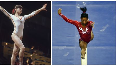 VIDEO | "FENOMENAL" vs "DOMINARE". Simone Biles și Nadia Comăneci și-au comentat împreună exercițiile care le-au adus aurul olimpic.