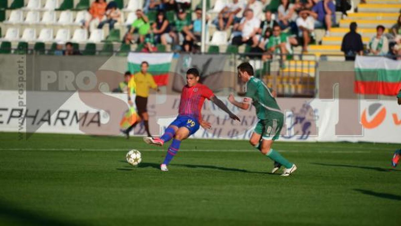 Adi Rocha înscrie la foc automat:** Ludogorets - Steaua 1-1!