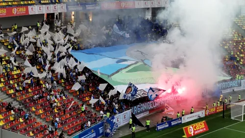 Fanii olteni, show total în CFR Cluj - Universitatea Craiova! Imagini inedite de pe Arena Națională | VIDEO