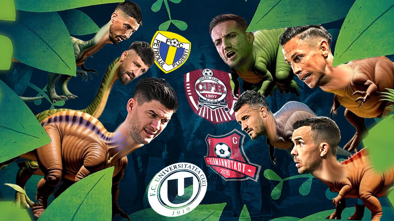 Jurassic Park Superliga! Punctele și spectacolul le produc „dinozaurii”: cine sunt fotbaliștii de peste 33 de ani determinanți pentru echipele lor în campionat! SPECIAL