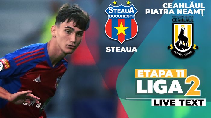 Steaua învinge Ceahlăul după un meci spectaculos, cu multe goluri, depășește echipa lui Pustai la golaveraj și se apropie de locurile de calificare în paly-off