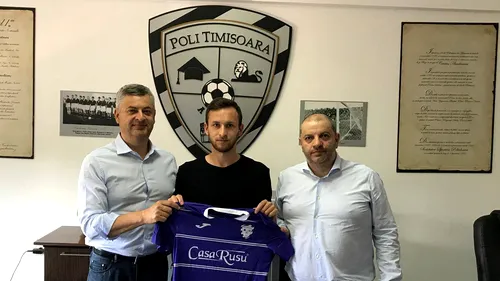 Al șaptelea transfer al verii! Alexandru Ciucur va juca la ACS Poli Timișoara