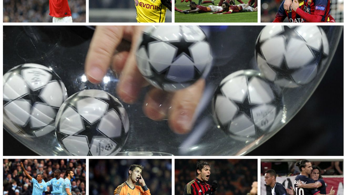 Programul optimilor Ligii Campionilor: Man City - Barcelona, Arsenal - Bayern, Milan - Atletico, Schalke - Real! Iată tabloul complet