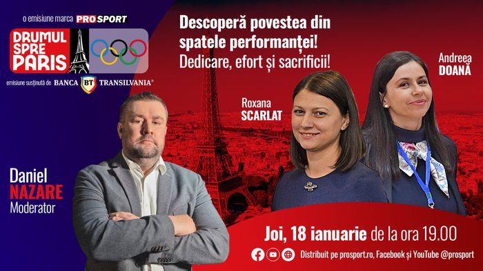 Fostele scrimere Roxana Scarlat și Andreea Doană, invitatele emisiunii ,,Drumul spre Paris’’ de joi, 18 ianuarie, de la ora 19:00