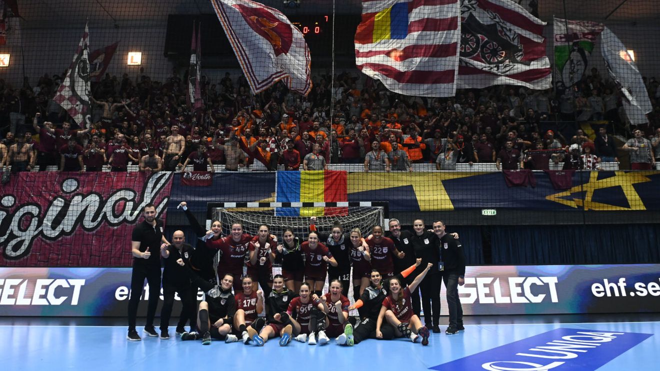 Rapid, încă o victorie extraordinară în Liga Campionilor la handbal feminin! Campioana României a dat „recital” cu Buducnost, într-o sală arhiplină