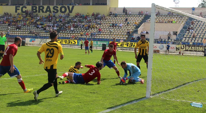 Tăntălăii și gugulanii!** FC Brașov a debutat pe teren propriu în Liga 2 cu o înfrângere