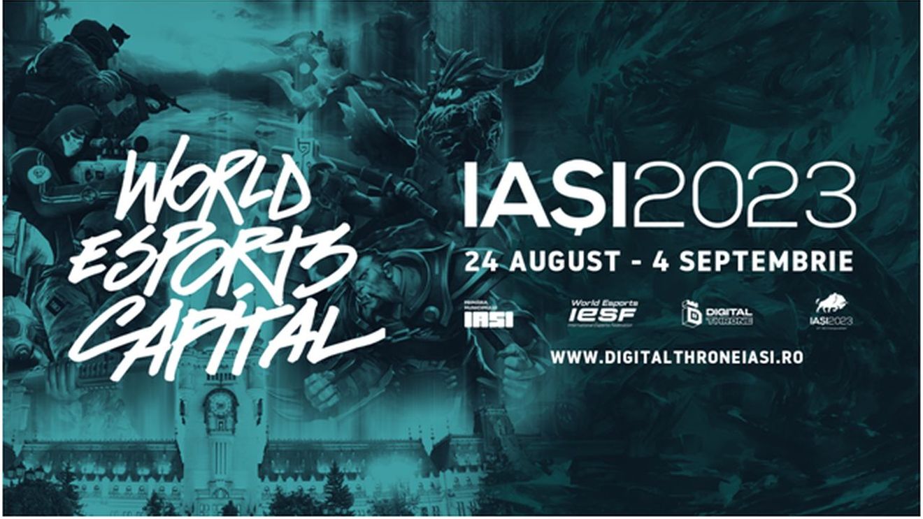 Iașiul găzduiește Campionatul Mondial de Esports din 2023. Ce jocuri vor putea fi urmărite