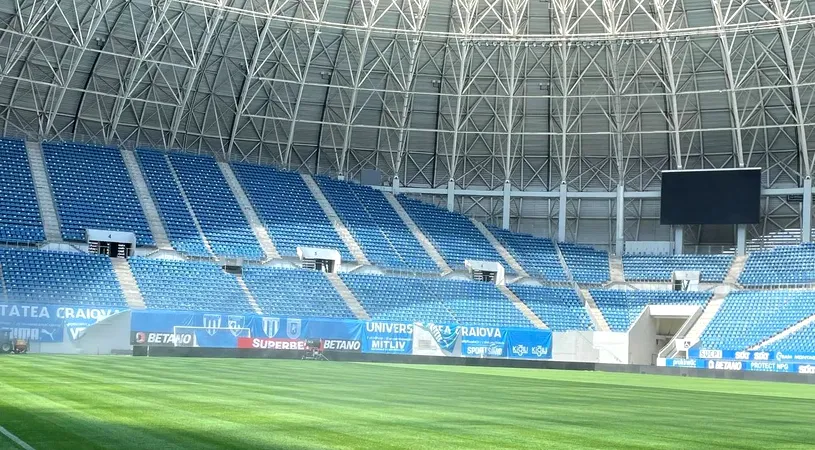 Se schimbă din nou gazonul de pe „Ion Oblemenco”! Motivul pentru care a fost decopertată suprafaţa de joc a stadionului din Craiova