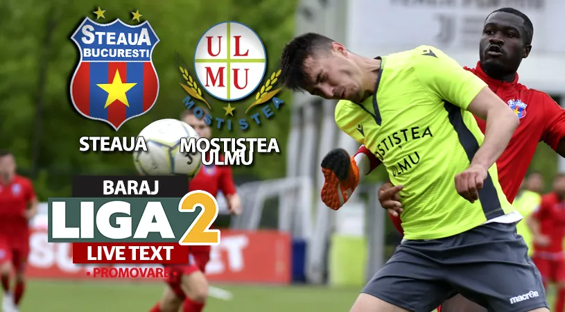 Steaua câștigă și returul cu Mostiștea Ulmu, la același scor, și se califică în al doilea baraj de promovare în Liga 2. Patronul călărășenilor a vrut să-și scoată echipa de pe teren