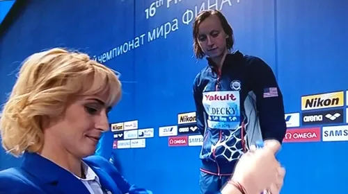 Respect și recunoaștere pentru Potec. Membră a Comitetului Sportivilor din cadrul FINA, Camelia a făcut premierea probei de 200 m liber a CM de natație